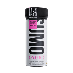 Half Bak'd Sumo Sour'd Gummies 25ct Wacky Watermelon wacky watermelon delta 9 gummies