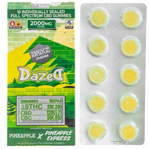 Brixz D9 Gummies Pineapple