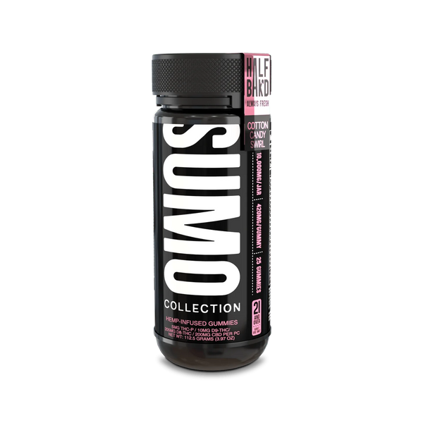 Half Bak'd D9 Sumo 25pk Cotton Candy Swirl