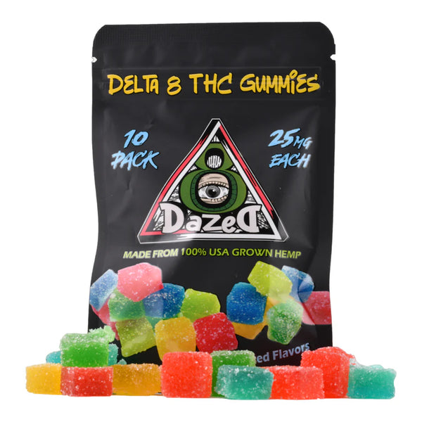 Dazed D8 Gummies 25mg 10ct