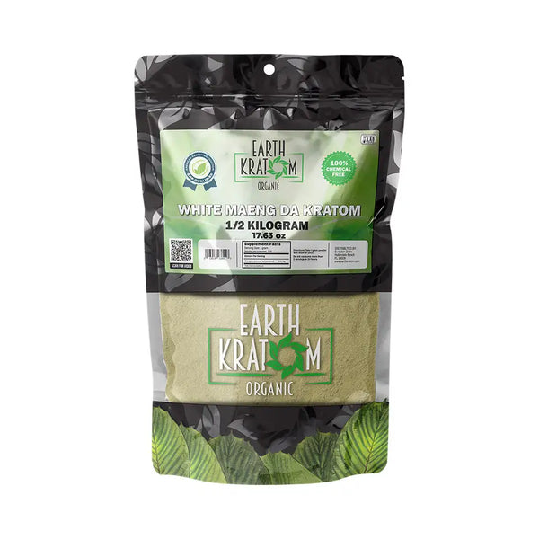 half kilo white maeng da kratom powder by earth kratom