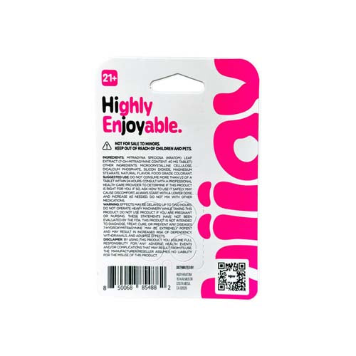 Hijoy 7oh Tabs 40mg 4pk - Strawberry