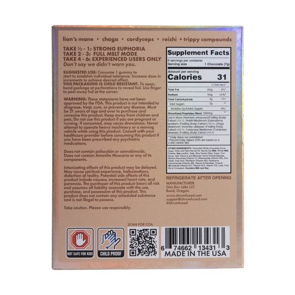 SHRUMFUZED MAX CHOCOLATE 6PK