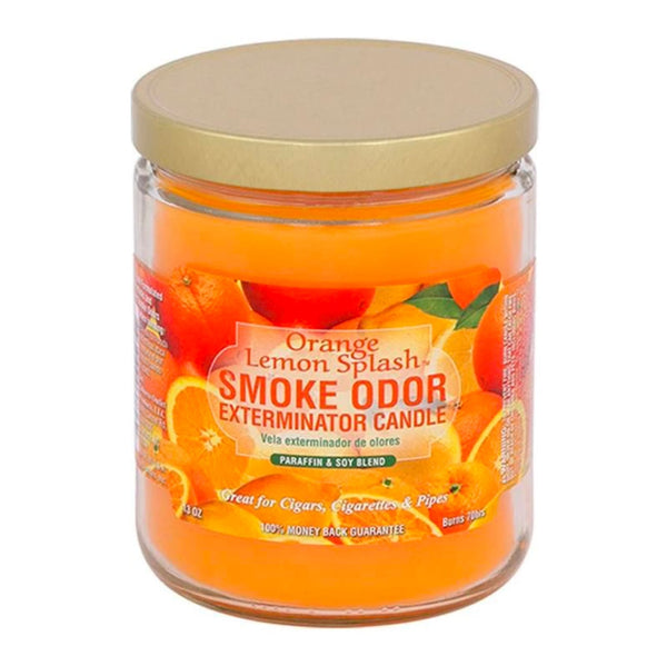Smoke Odor Candle Orange Lemon Splash