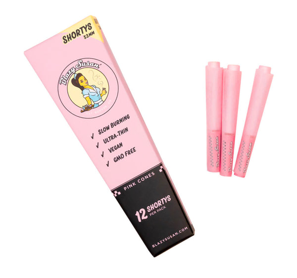 Blazy Susan Cones Pink Shortys 12pk