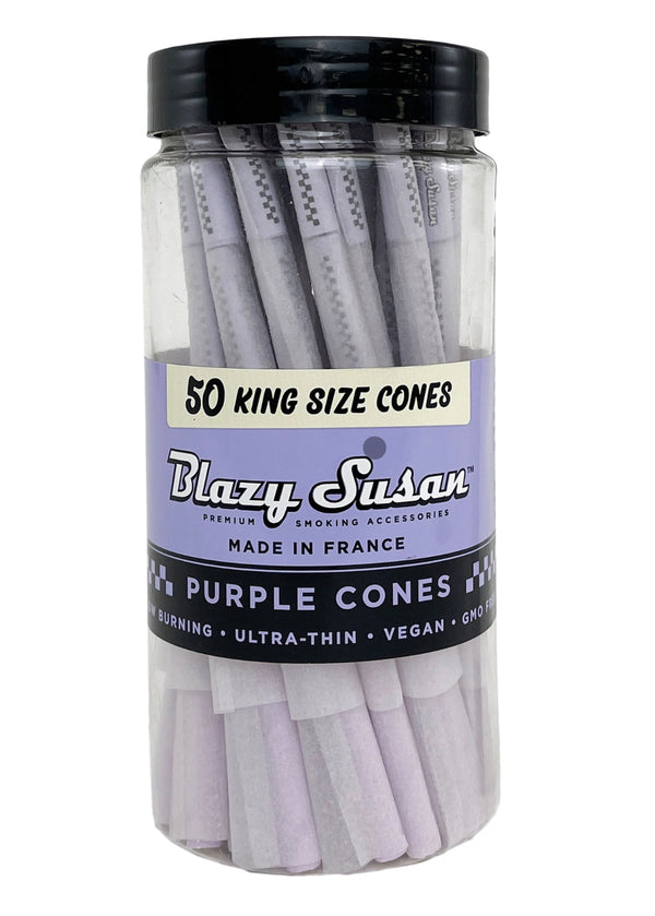 Blazy Susan Cones Purple King Size 50pk