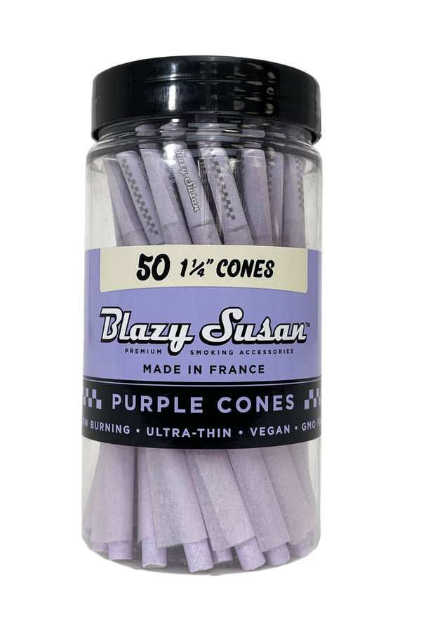 Blazy Susan Cones Purple 1.25 50pk