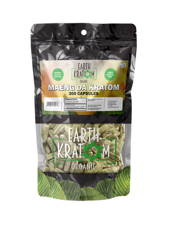 Earth Kratom- Maeng DA Caps 300 ct