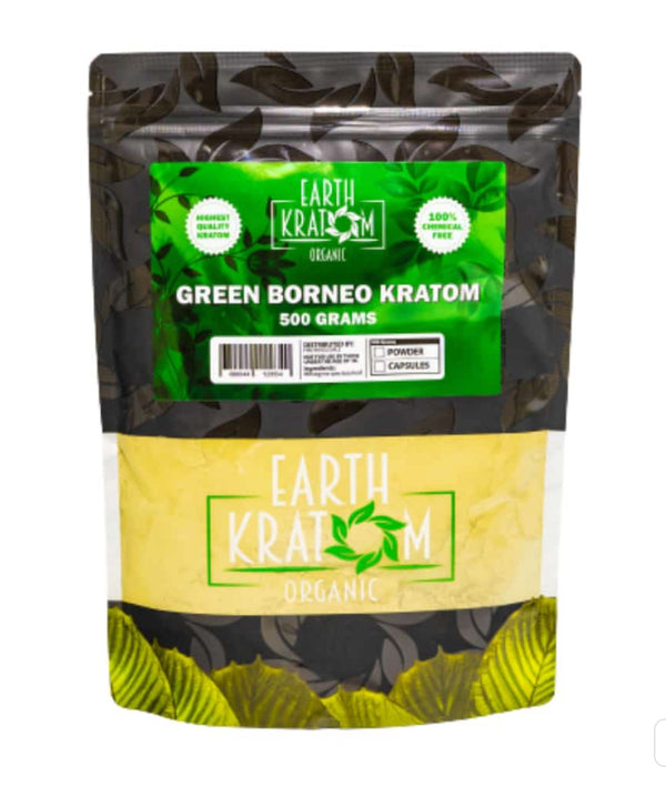Earth Kratom- Green Borneo Powder 500G