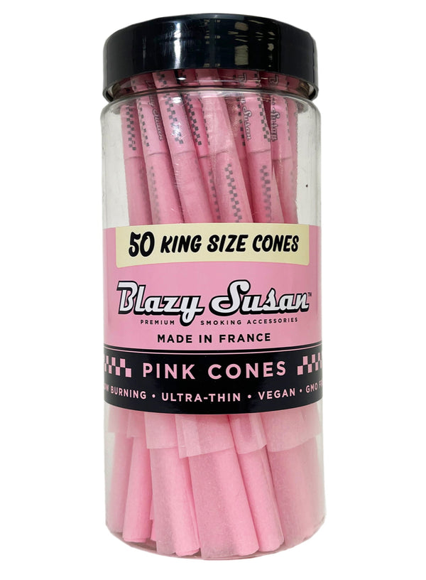 Blazy Susan King Size Cones Pink 50 Pack