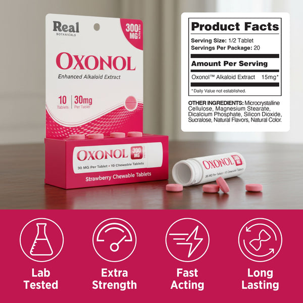 Real Botanicals Oxonol Tablets: Next-Generation 7-OH Alternative