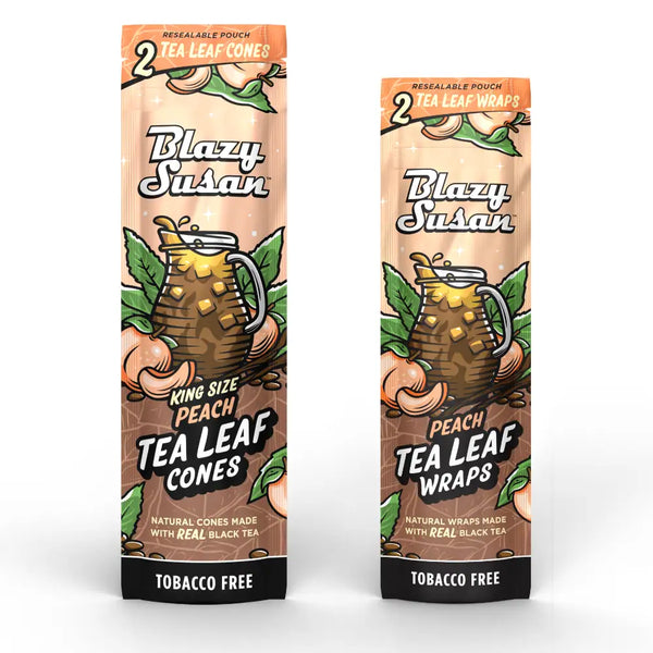 Blazy Susan Tea Leaf Wraps Peach