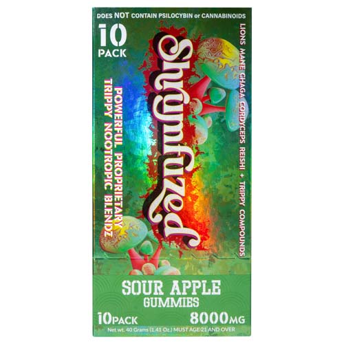 Shrumfuzed Gummies 10pk- Sour Apple