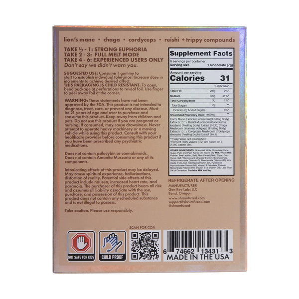 Shrumfuzed Max Gummies 6pk- Cinnacrunch