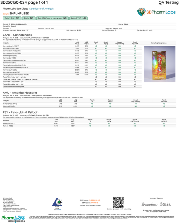 Shrumfuzed Gummies 10pk- Tropical Pineapple