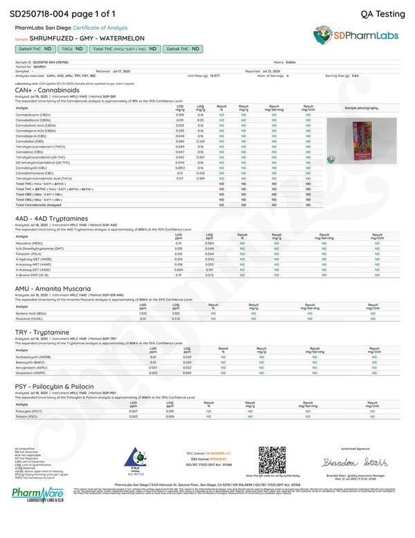Shrumfuzed gummies 10pk- Watermelon