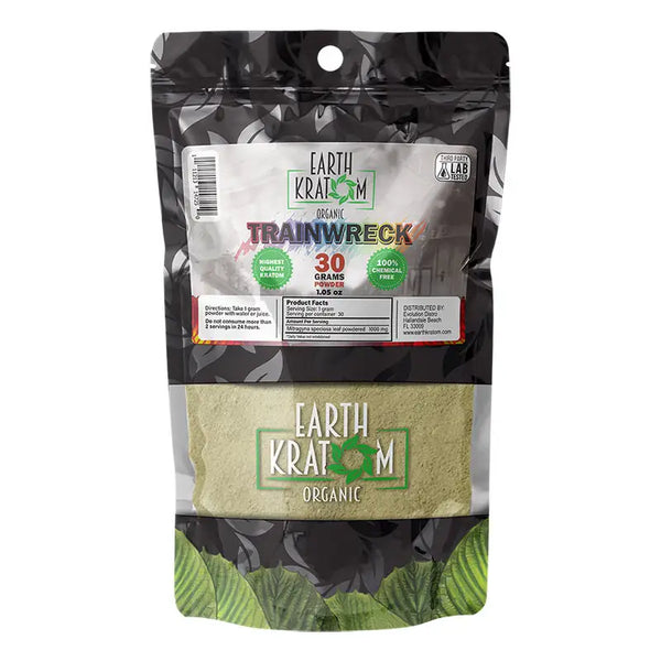 Earth Kratom- Trainwreck Powder 30G