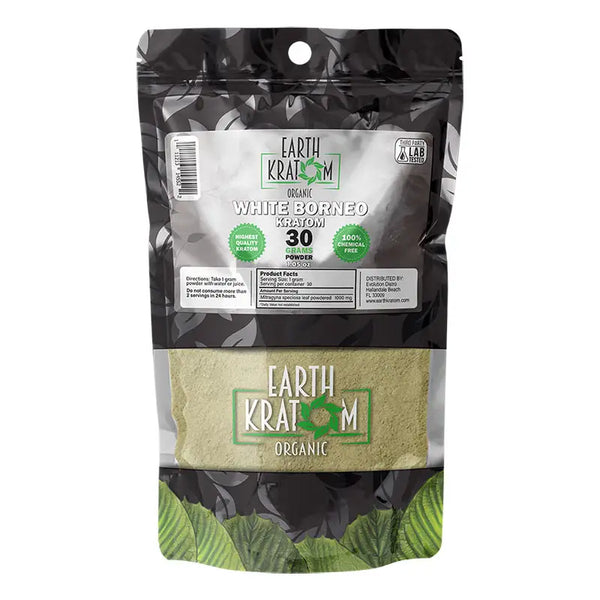 Earth Kratom- White Borneo Powder 30G