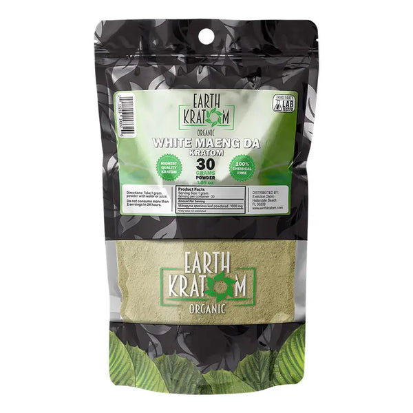 30 grams of white maeng da kratom powder by earth kratom