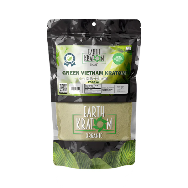 500g green vietnam kratom powder by earth kratom