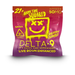 HAPPY TIME SQUARED – 50MG DELTA 9 GUMMIES (1 PACK)