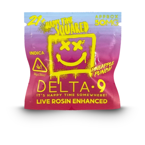 HAPPY TIME SQUARED – 50MG DELTA 9 GUMMIES (1 PACK)