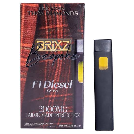 BRIXZ Bespoke THCA Live Rosin 2g Disposable Vape